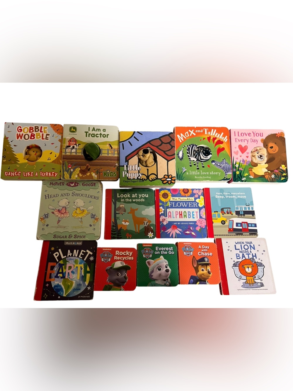 Assorted Kids Board Books - Colorful Story & Learning Set - Lot of 14 books